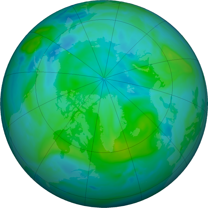 Arctic ozone map for 10 September 2016